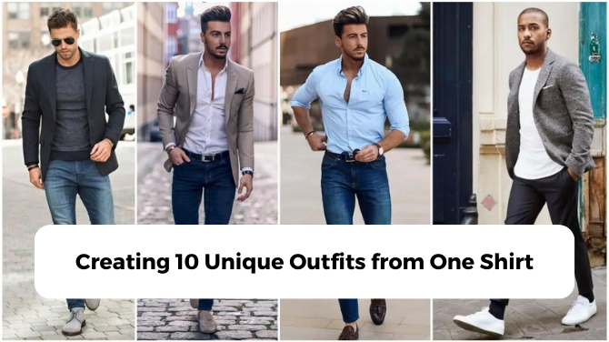 Creating 10 Unique Men Outfits from One Shirt - Ataraxia