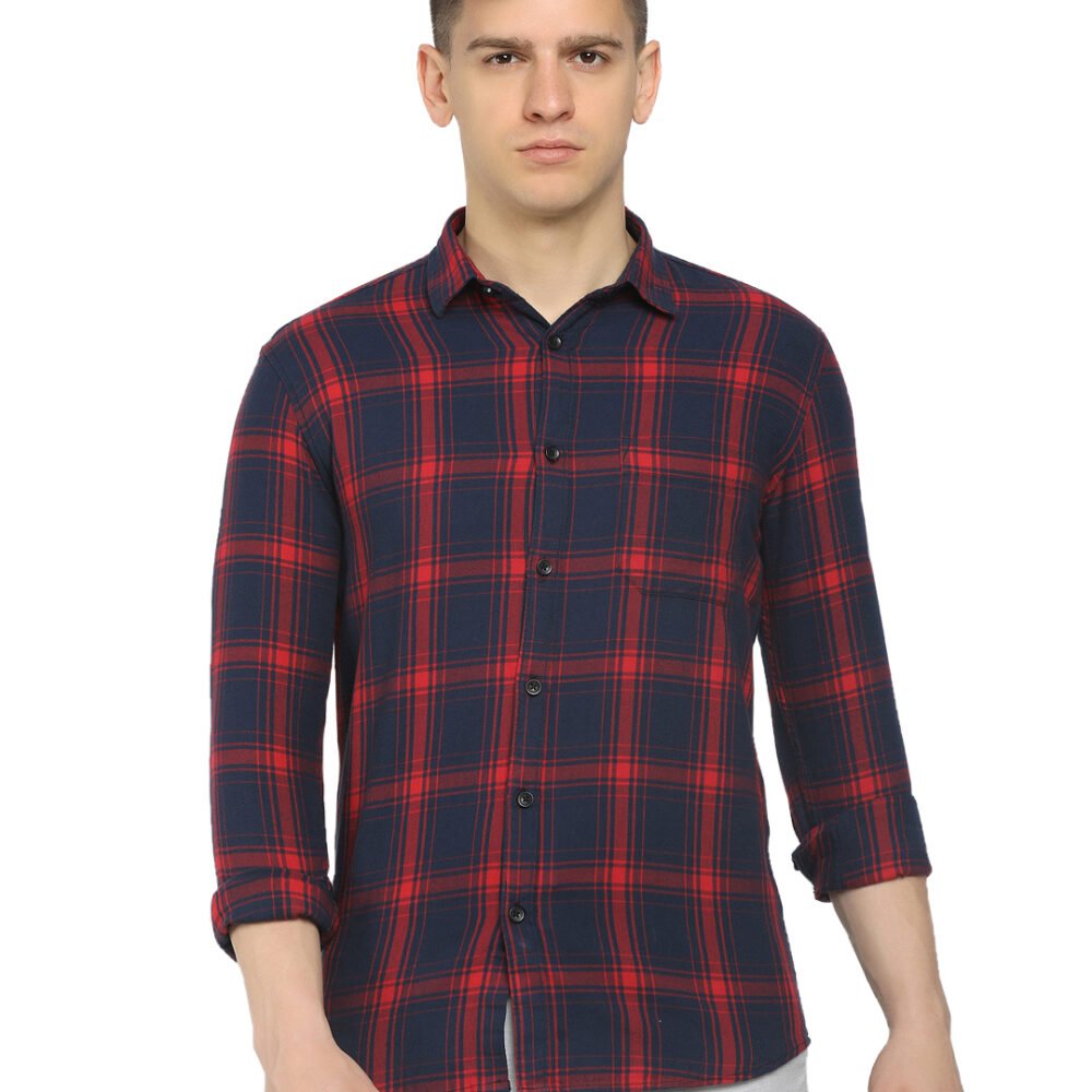 RED NAVY CHECKS