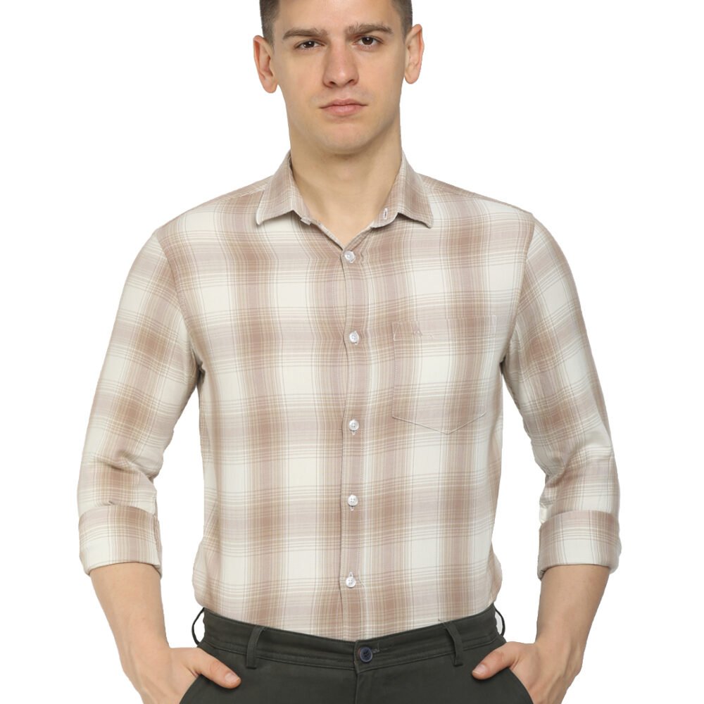 KHAKI BEIGE CHECKS