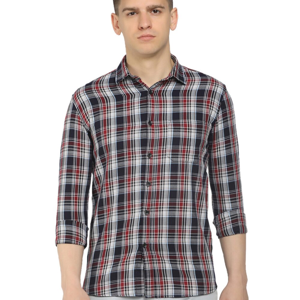 NAVY RED WHITE CHECKS