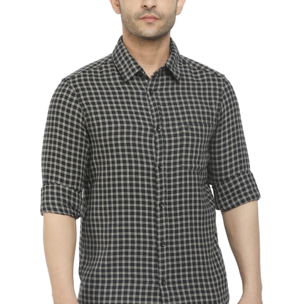 BLACK COLOR SMALL CHECKS