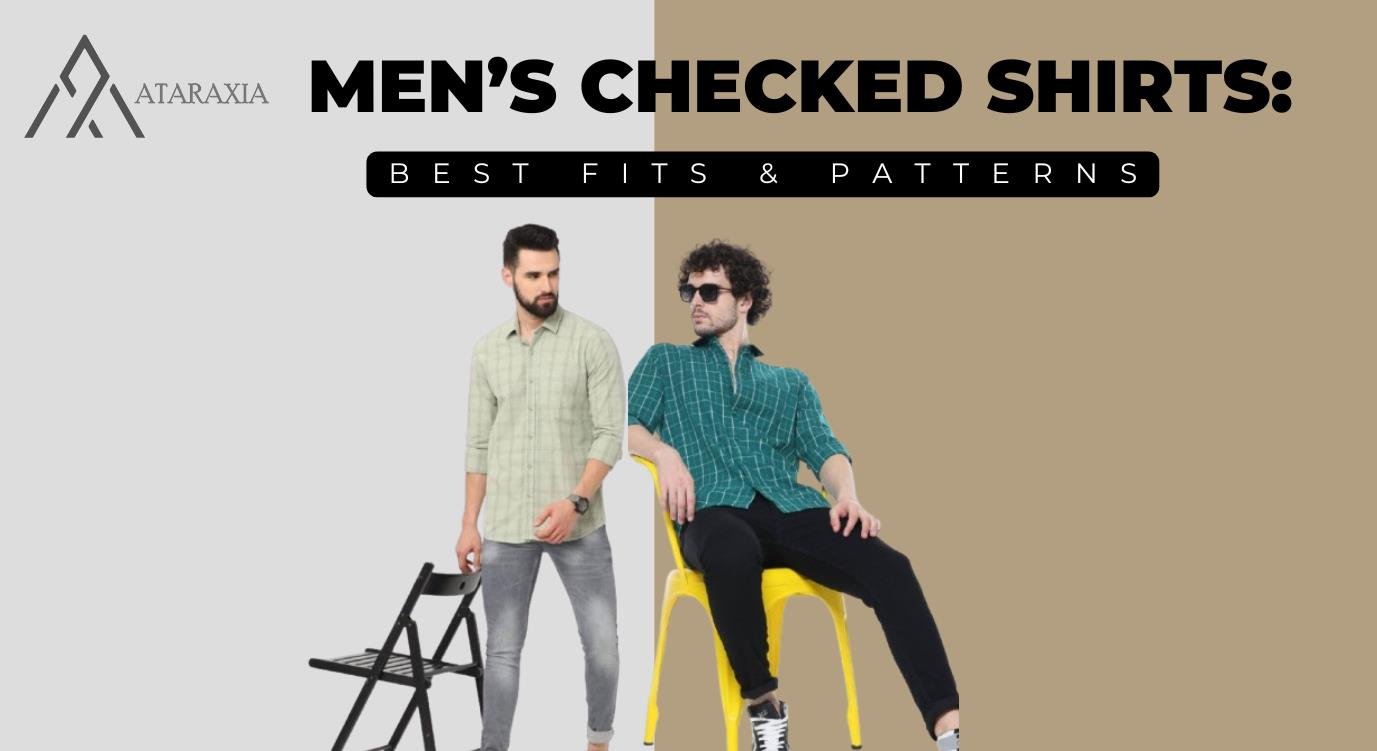 Men’s Checked Shirts: Best Fits & Patterns 1 Man wearing a premium checked shirt styled for casual, office, and weekend looks