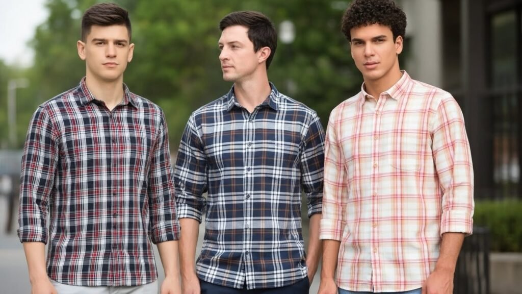 Men’s Checked Shirts: Best Fits & Patterns 2 Premium men’s checked shirts for versatile styling