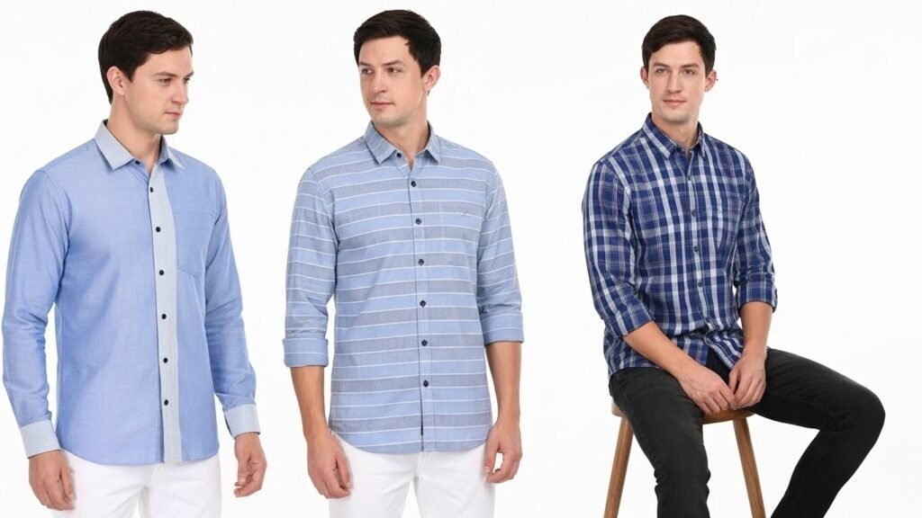 Cotton Shirts for Men with Perfect Fit 4 Premium cotton shirt fabric with fine weave and durable finish by Ataraxia