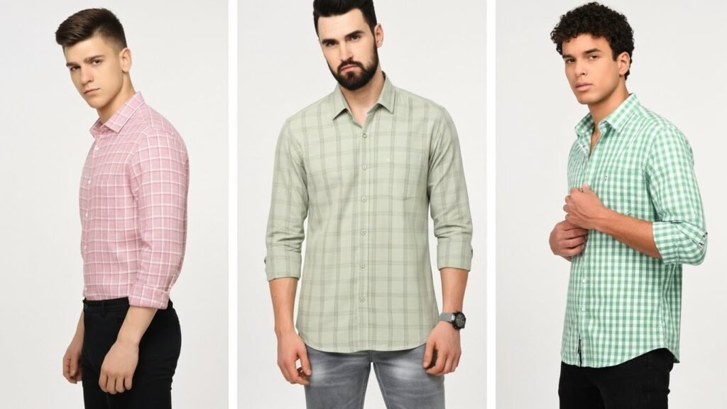 Men’s Checked Shirts: Best Fits & Patterns 4 Choosing the right checked shirt based on fabric, fit, and pattern