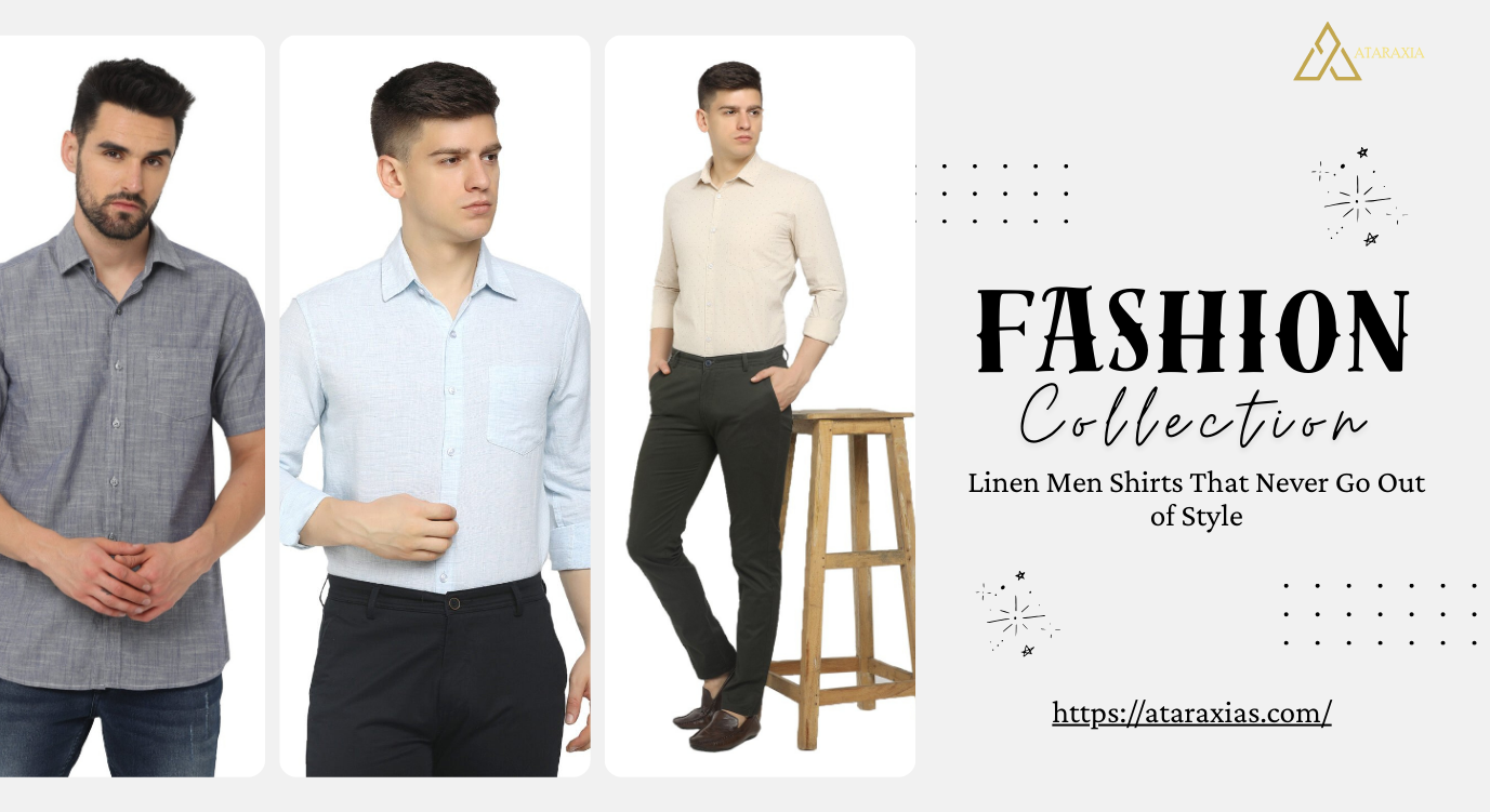 Linen Men Shirts That Never Go Out of Style 1 Men wearing timeless linen shirts that offer breathable comfort and classic style