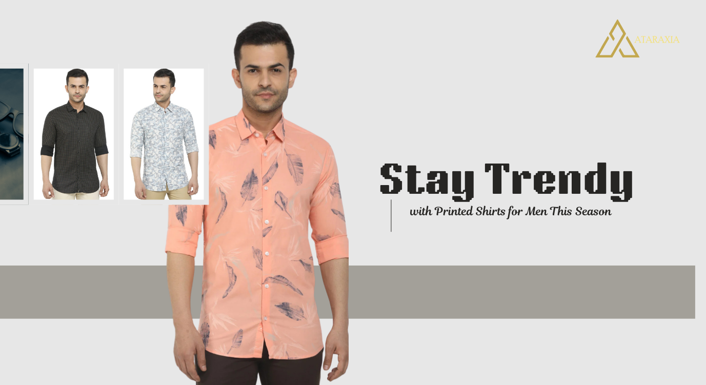 Stay trendy with printed shirts for men featuring modern floral, abstract, and casual designs for this season