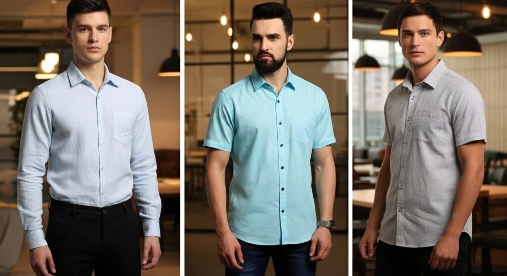 Modern smart casual fashion with premium Ataraxia linen shirts