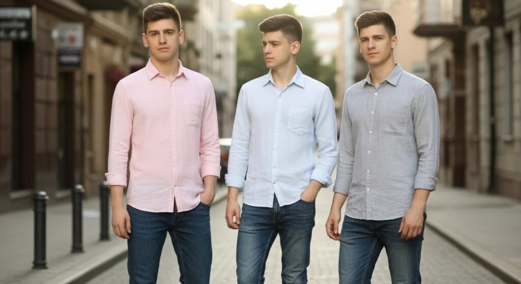 Everyday casual styling with breathable Ataraxia linen shirts