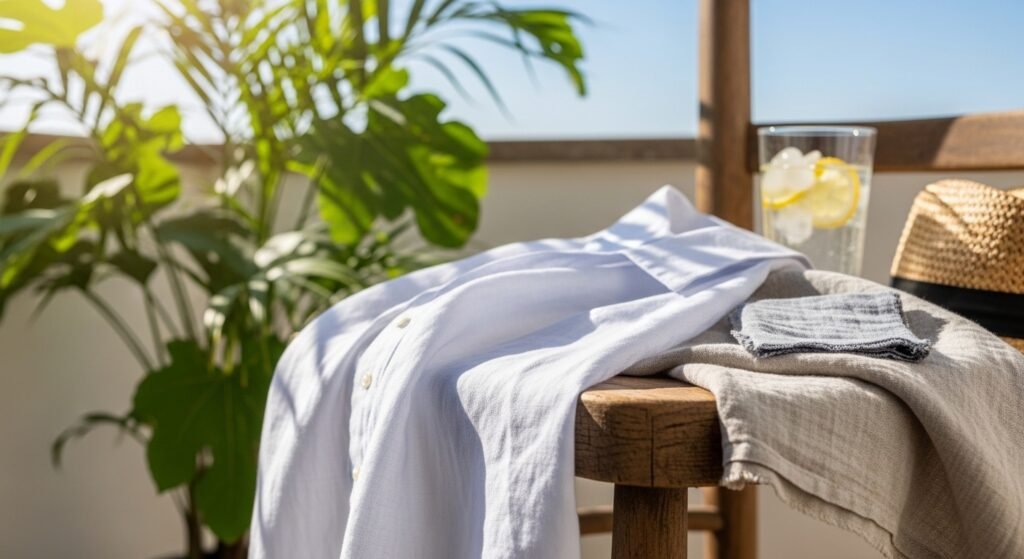 Comparison of full sleeve vs half sleeve linen shirts showing style differences for summer fashion and casual wear