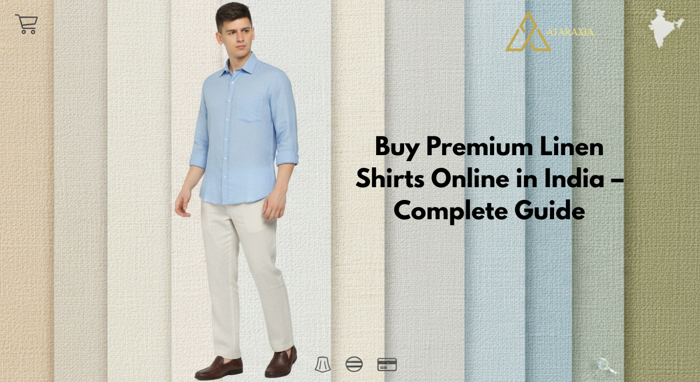 Buy premium linen shirts online in India for breathable summer comfort and style
