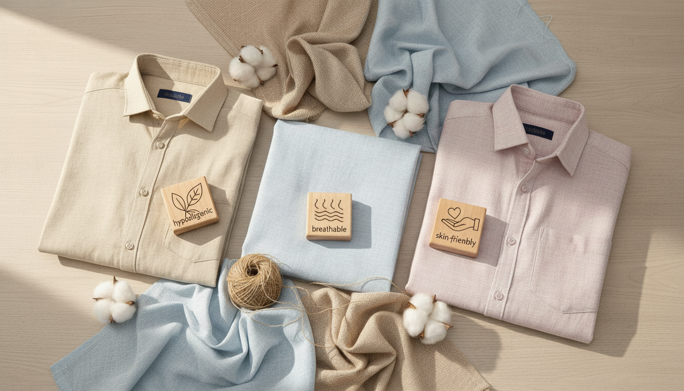 Ataraxia Linen Shirts: Why We Only Use Natural Fabrics 3 Eco-friendly linen shirt showing breathable natural textile texture