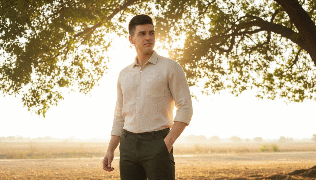 Ataraxia Linen Shirts vs. Other Linen Brands: What Makes Us Different 2 Lightweight airy linen shirts perfect for hot summer weather