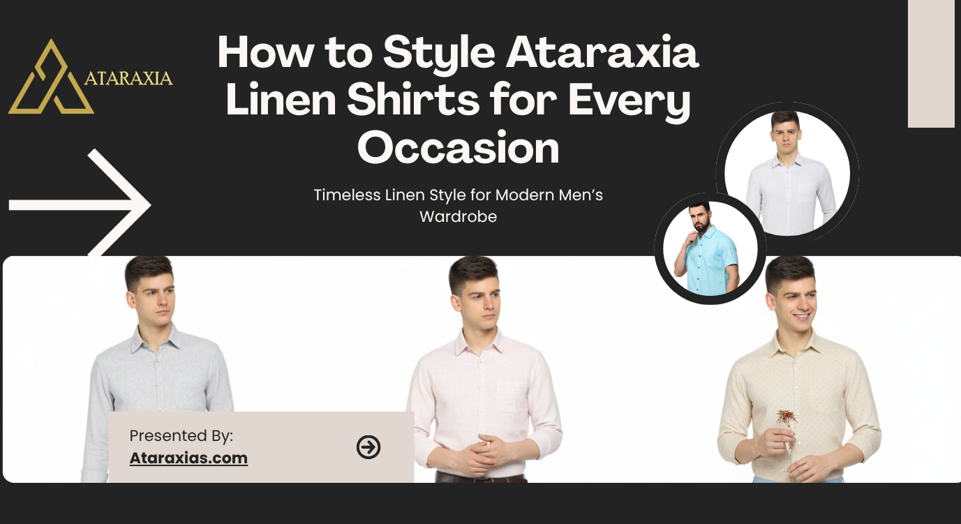 Modern man wearing lightweight linen shirt for everyday style