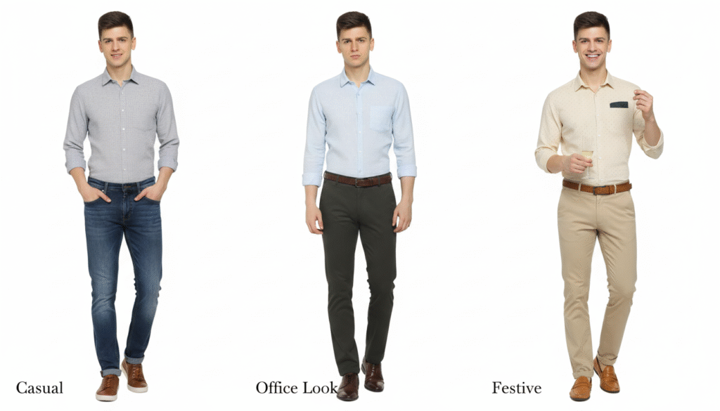 Ataraxia linen shirt for men with soft fabric and elegant look