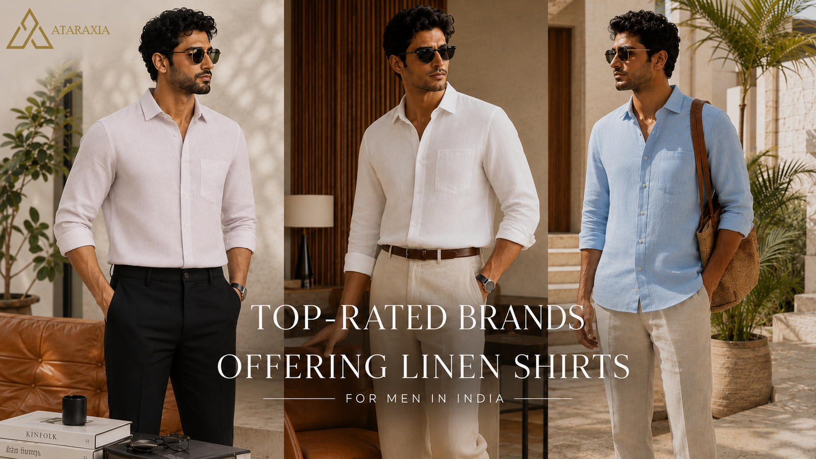 Stylish men wearing premium breathable linen shirts for comfortable summer fashion in India