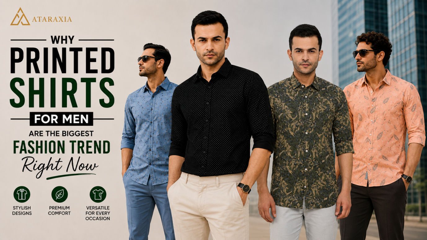 Modern men’s fashion with stylish printed shirts perfect for casual outings