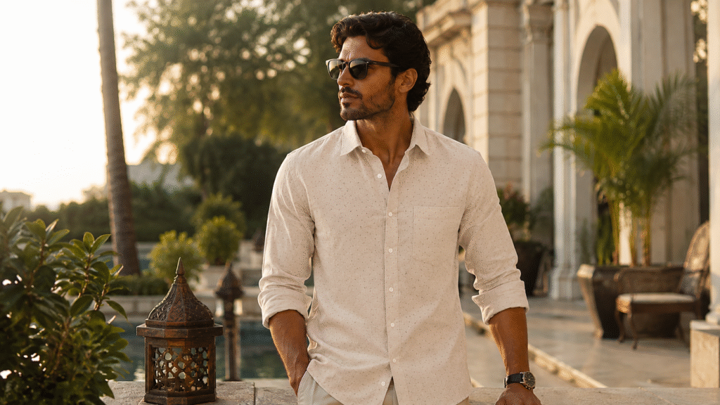 Premium Ataraxia linen shirt combining quality craftsmanship, comfort, and timeless style