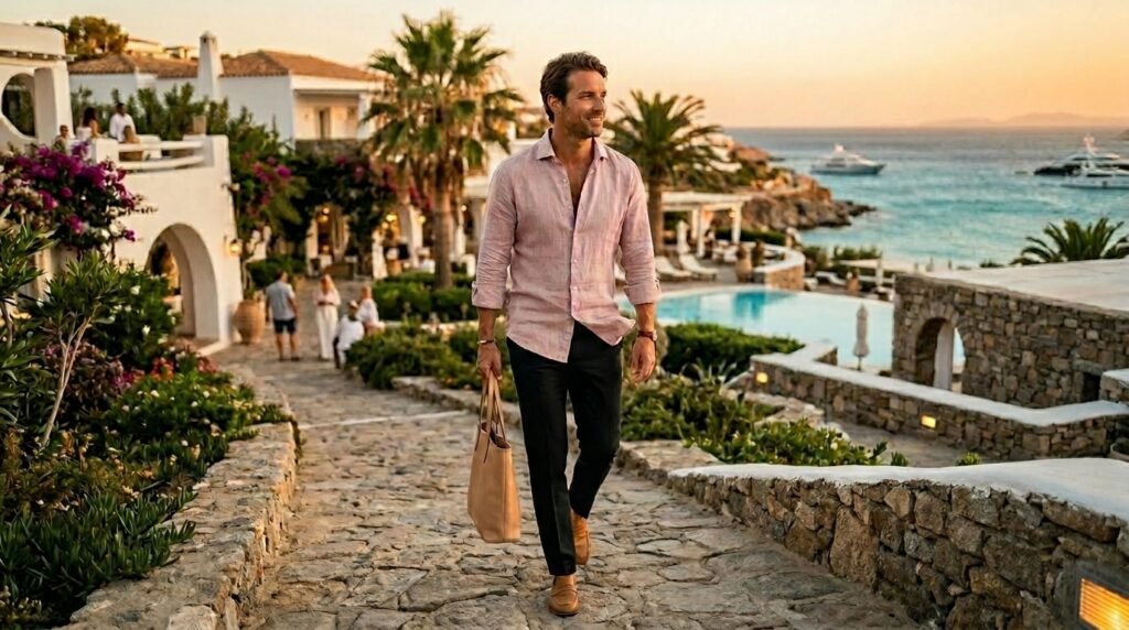 Premium Ataraxia linen shirt showcasing timeless style, comfort, craftsmanship, and natural fabric quality