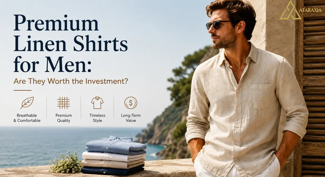 Premium linen shirts for men with breathable comfort and timeless style