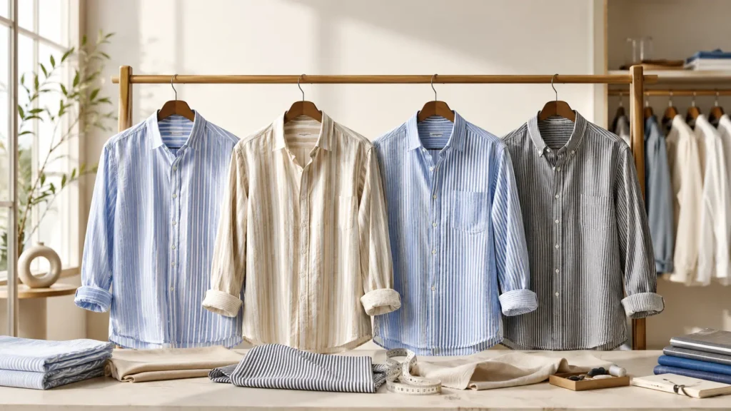 Striped shirts for men in premium fabrics and comfortable fits